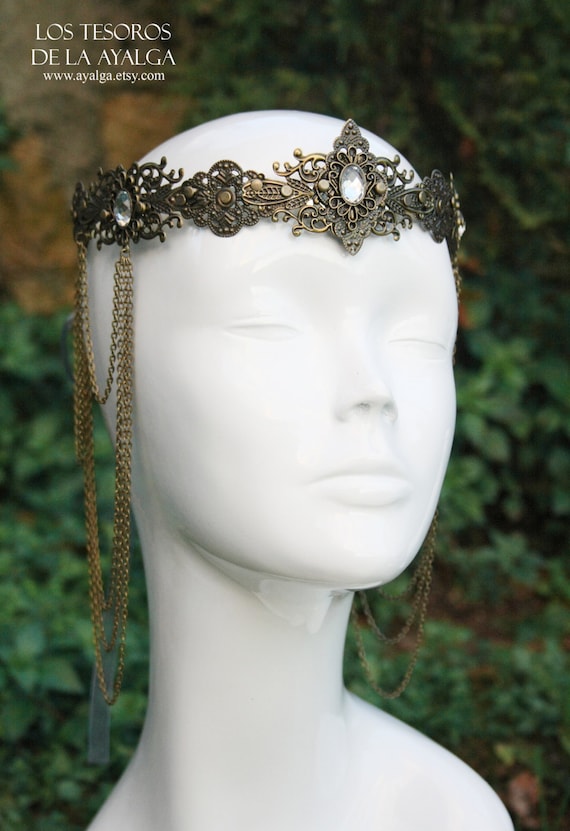 Buy Corona De Reina De Bronce Hecha a Mano: Tocado De Novia De