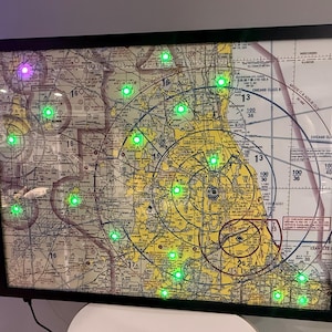 METAR Map: Live Real-Time Airport / Custom LED Aviation Weather Conditions Display - Pilot Gift