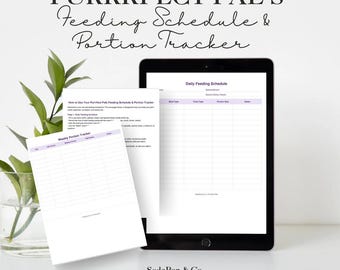Pet Feeding Schedule – Printable Meal Tracker for Cats & Dogs (Digital Download)