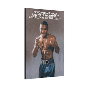 Floyd Mayweather Motivational Canvas, Boxing/MMA Wall Art