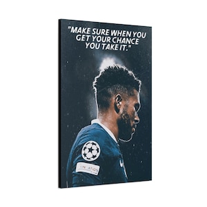 Reece James Motivational Canvas, Football/Soccer Wall Art