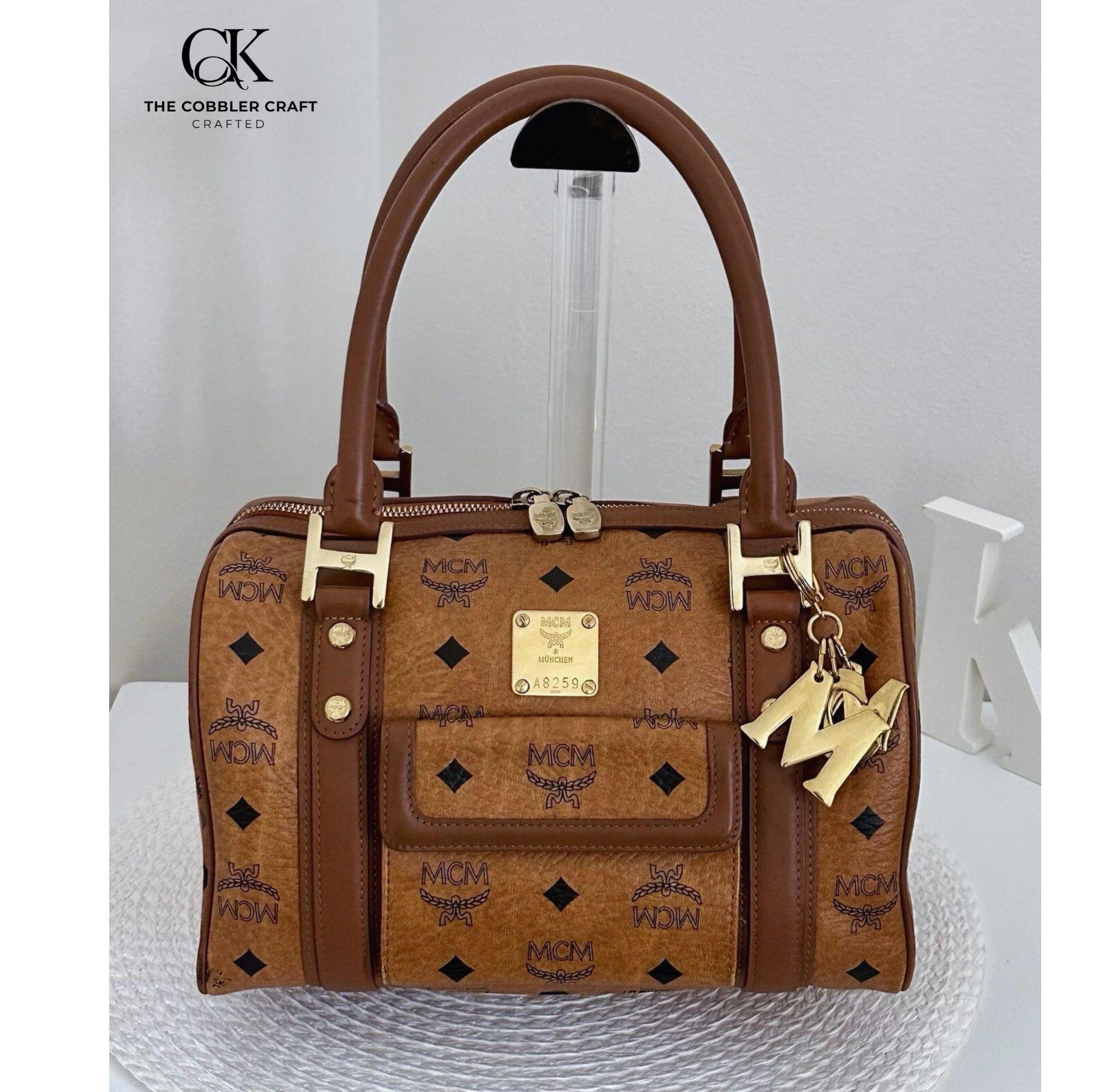 Sac De Voyage MCM Boston - Cuir Monogramme Vintage, Capacité 60L+, Avec Cadenas