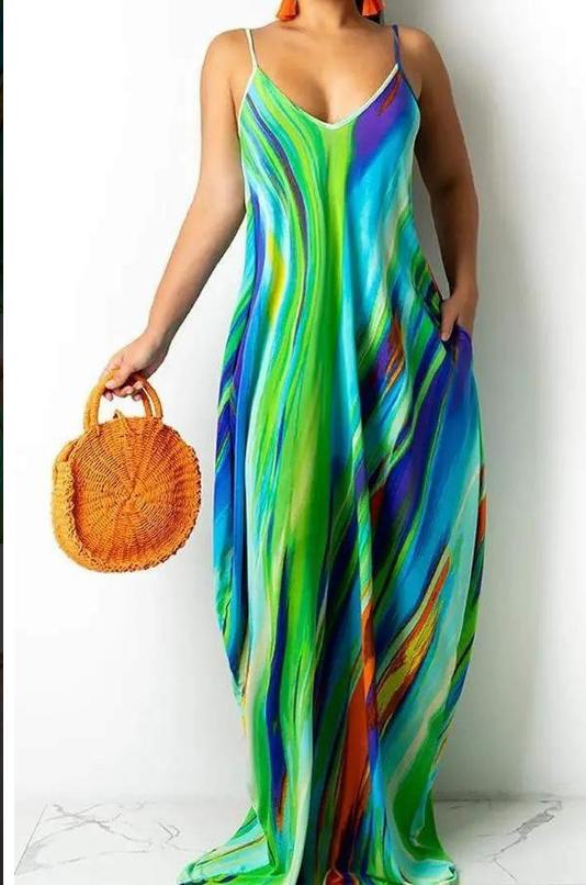 Flowy Colorful Dress - Etsy Flowy Colorful Dress - Etsy
