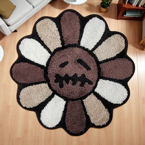 Black Takashi Murakami Rug - Etsy