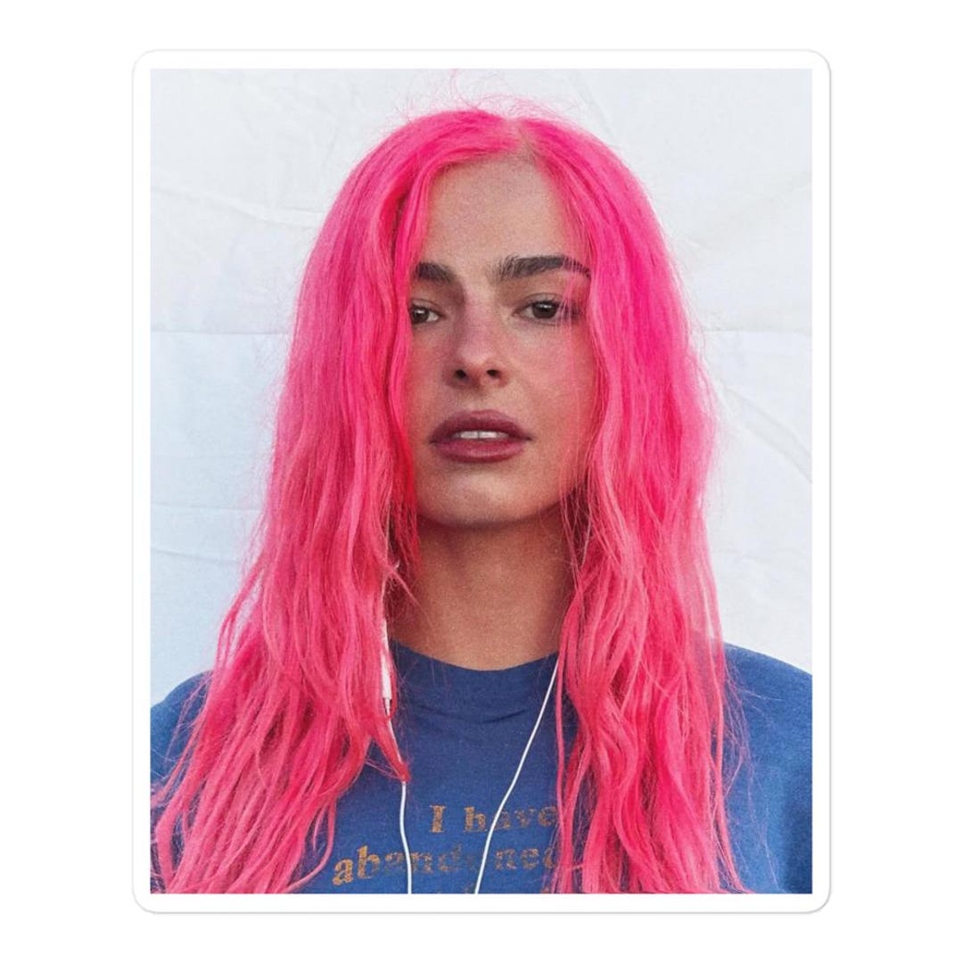 Addison Rae Pink Hair Sticker - Etsy