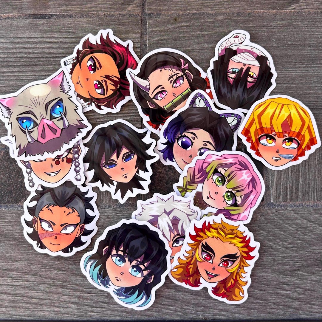 LAST BATCH!!// Demon Slayer Sticker Packs - Etsy