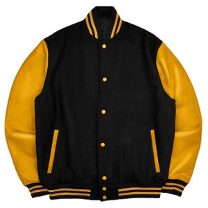 Custom Wool & Leather Varsity Jacket – Personalized Letterman Jacket – Unisex College Style Outerwear