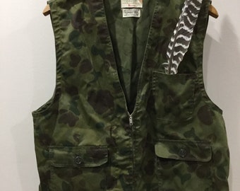 Chaleco de caza de camuflaje vintage de los años 50 Unisex Pennys Foremost
