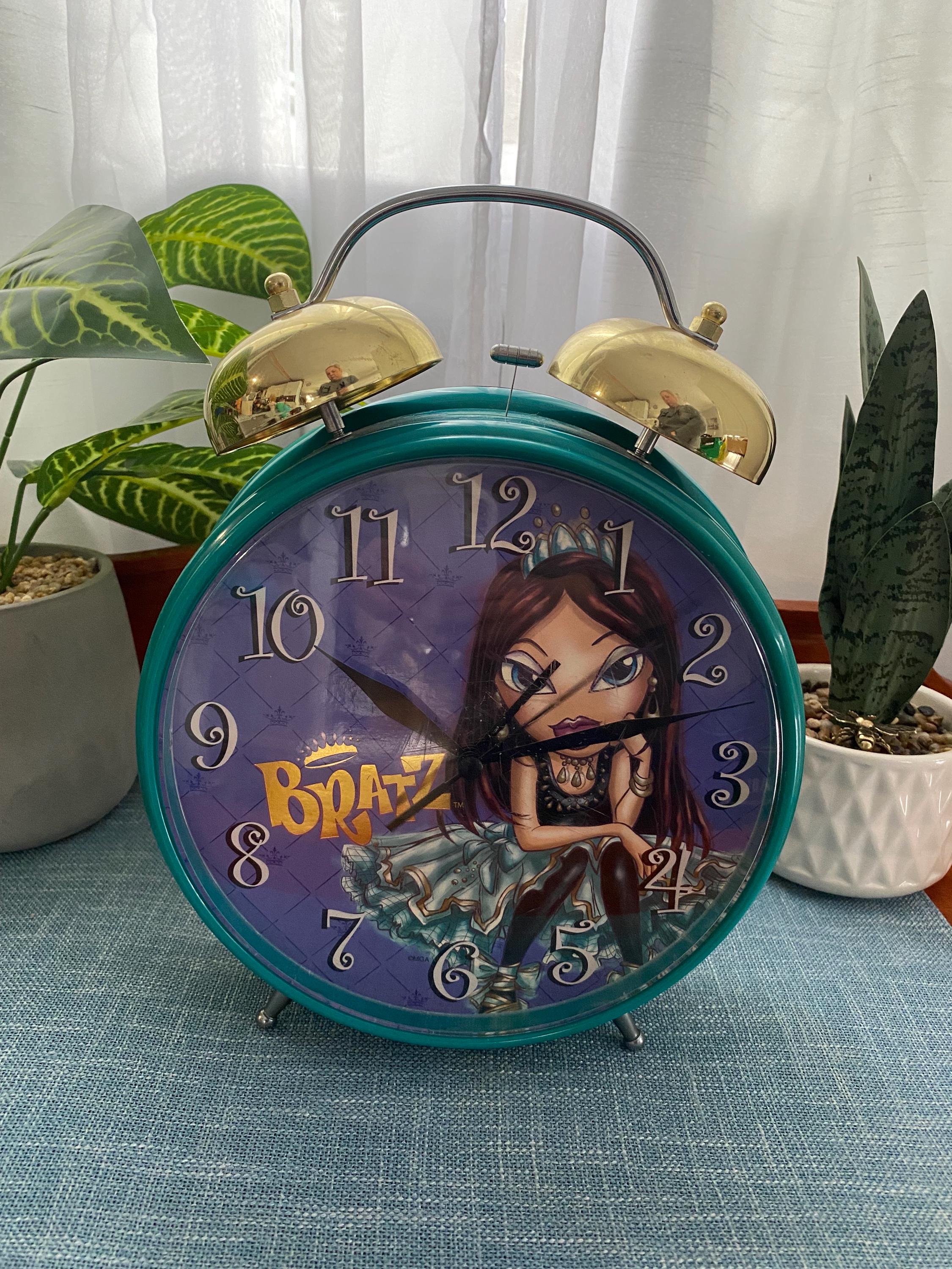 時計 Babydall 2000's Vintage Bratz Doll Oversized Alarm Clock Twin Bell
