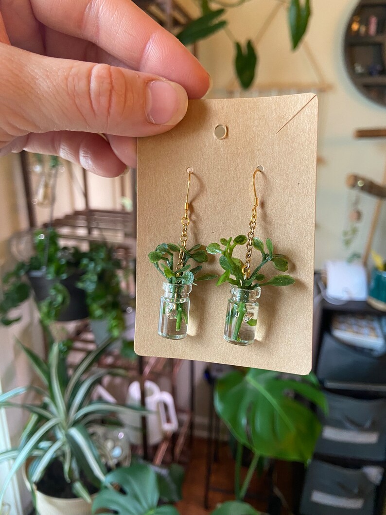 Propagation Earrings Mini Plant Jewelry Gifts for Plant Lovers and Moms