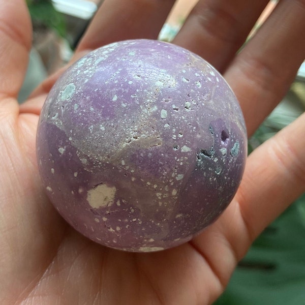Phosphosiderite sphere, polished sphere, crystal sphere, gemstone sphere, gemstone carving, crystal healing, phosphosiderite