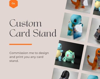 Custom 3D Figurine Card Display Stand: TCG Collector Gift
