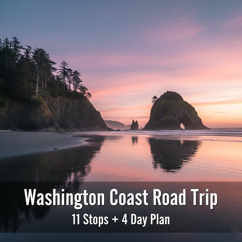 Washington Coast Road Trip Guide: 11 Stops + 4-day Itinerary PDF ...