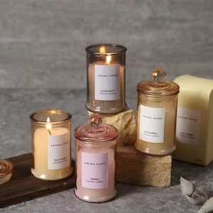 scented candle, essential oils