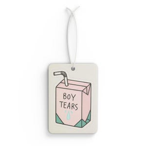 Boy Tears Car Air Freshener | Fun Gift for Teens, Cute Decor, Car Accessory, Aromatherapy, Unique Gift Idea