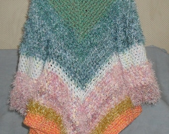 Jacket/cardigan hand crocheted original one of a kind, size Med/Lg