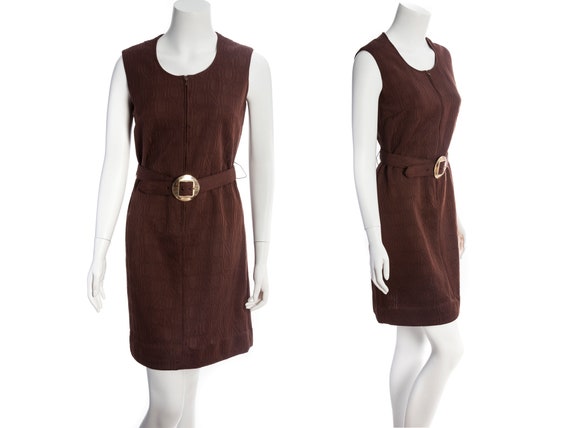 zip front jumper dress