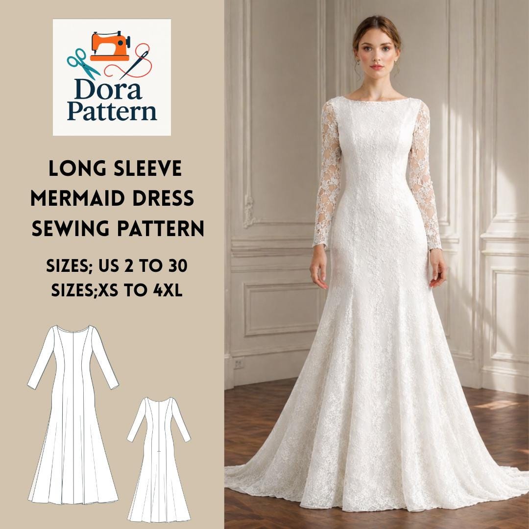 mermaid wedding dress sleeves Lace Appliquéd Mermaid Wedding Dress