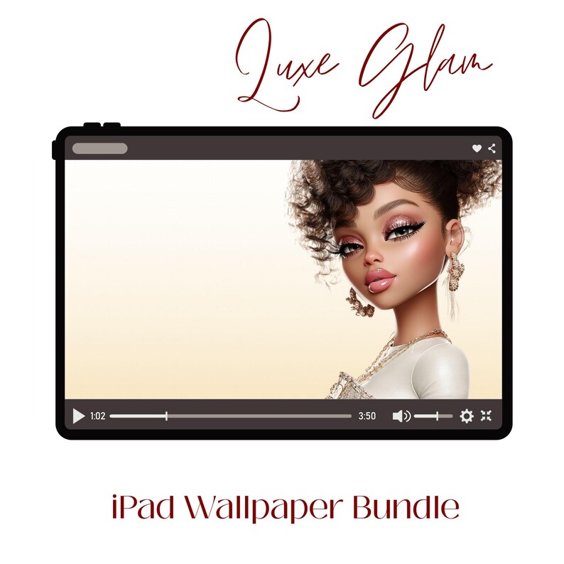 Editorial Glam Portrait iPad Wallpaper Bundle | Dual Orientation Luxury