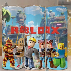 Roblox Tumbler Wrap PNG: Grön Pixelkonst, Gamerdesign (Digital Nedladdning)