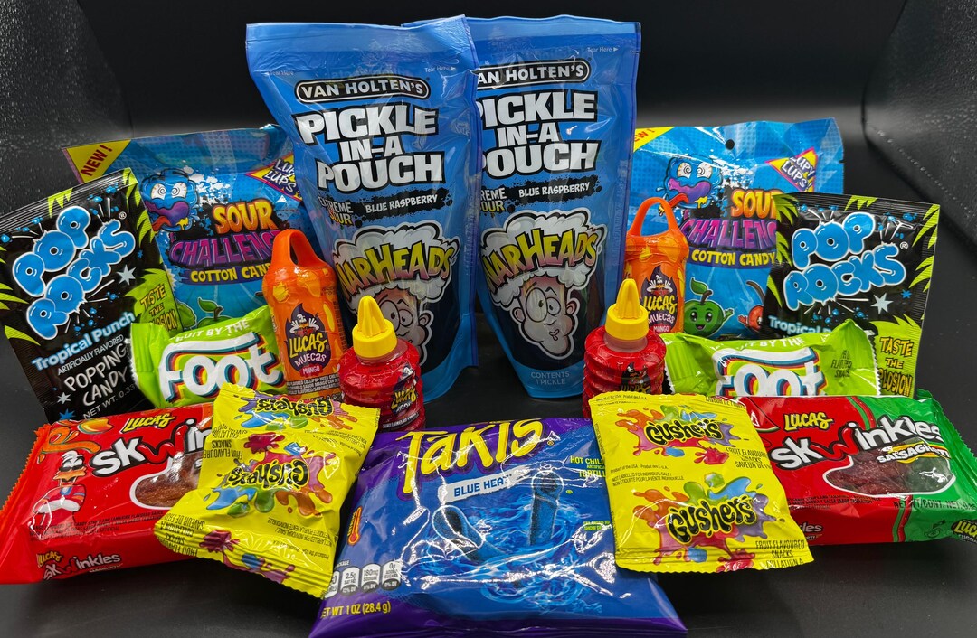 Double Down Blue Raspberry Warheads WE PICKLE POPPIN Kit - Etsy