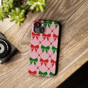 Holiday Bow Phone Case: Festive Christmas Cover, Slim Protection