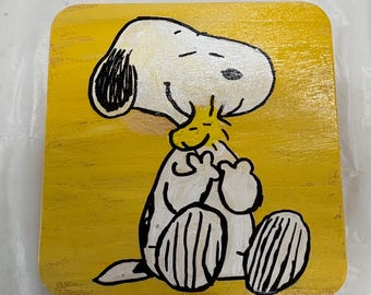 Snoopy and Woodstock Coaster