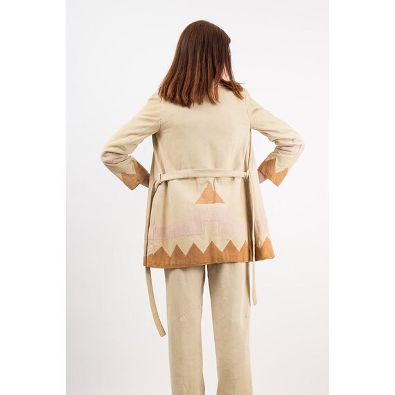 Vintage Giorgio Sant Angelo Suede Pant Suit: 1970… - image 4