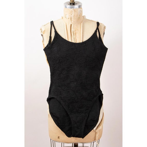 Vintage 1980s Betsey Johnson Punk label bodysuit l