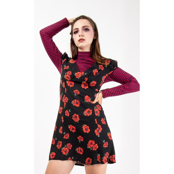 Vintage Betsey Johnson mini dress / 1990s Poppy p… - image 7