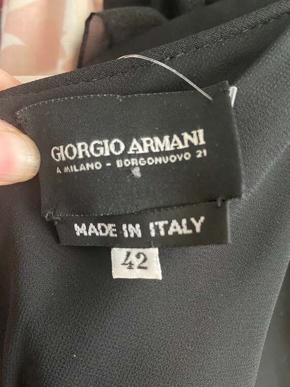 Vintage 1990s Giorgio Armani minimalist silk crep… - image 9