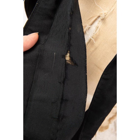 Antique Edwardian era jacket / 1910s black silk c… - image 10