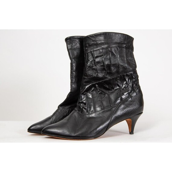 leather pixie boots
