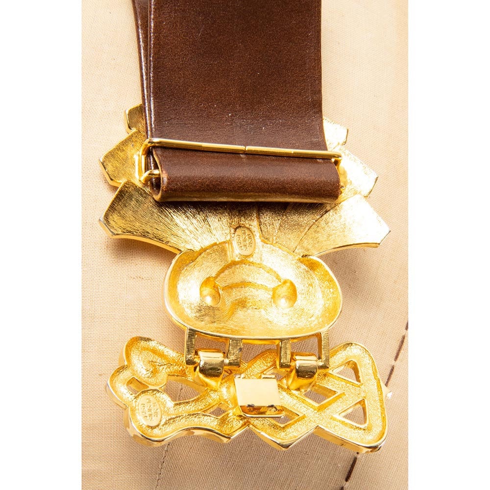 Vintage Ornate Gold-Tone Belt Buckle | Baroque Statement Piece Vintage Gold-tone Belt Buckle Statement Piece Unique Design  main image 2