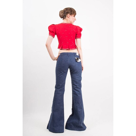 Vintage Bell Bottom Jeans / 1970s Hip 