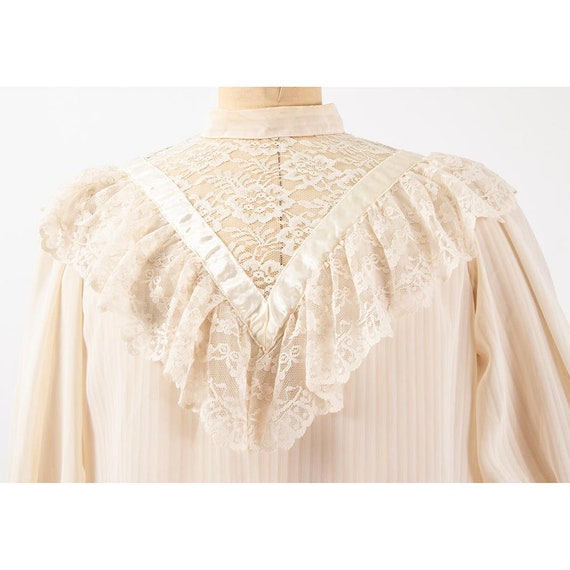 Vintage You Babes sheer lace blouse / 1970s does … - image 5