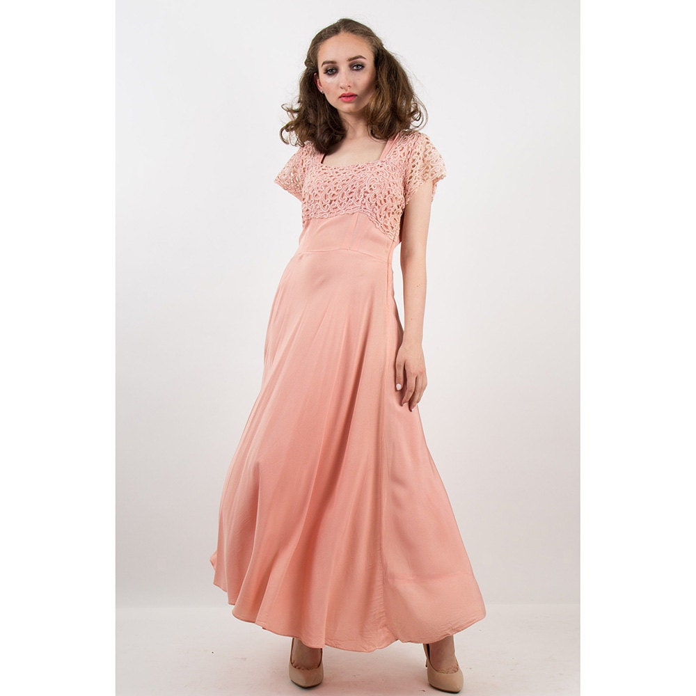 1940s pink clearance dress