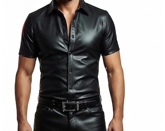 Men’s Black Leather Biker Vest | Classic Motorcycle Vest, Sleeveless Jacket, Biker Style Gilet, Handmade Gift for Him