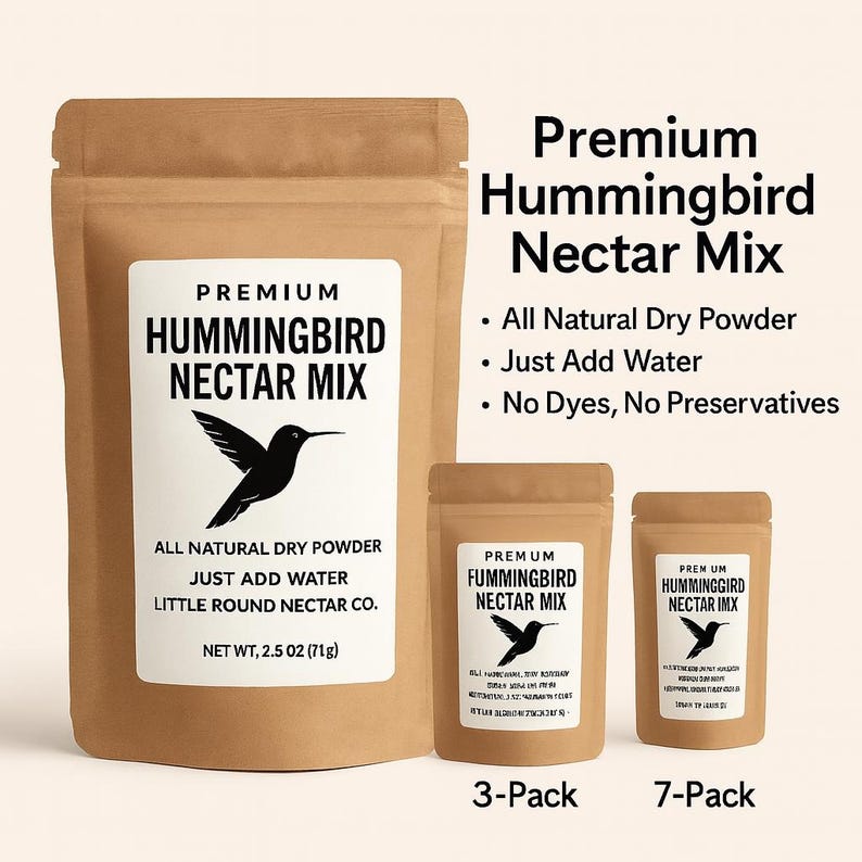 Premium Hummingbird Nectar Mix – All Natural Dry Powder – Just Add ...
