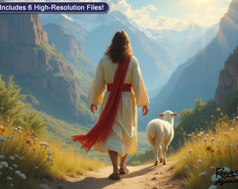 Jesus, the Good Shepherd Print | Christian Home Decor (Digital Download)
