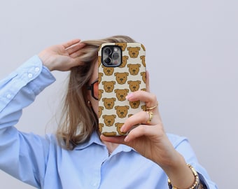 Pit Bull Pattern Phone Case - Matte Protective iPhone Cover