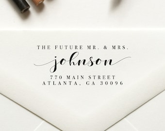 The Future Mr and Mrs Stamp | Return Address Stamp | Self Inking Stamp | Rubber Stamp | Save the Date Stamp - No 121