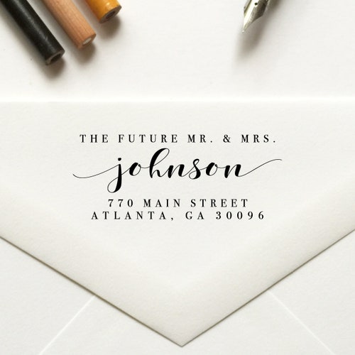 Return Address Stamp Future Mr and Mrs the Future Mr and Mrs - Etsy