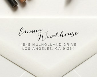 Return Address Stamp, Custom Stamp, Personalized Stamp, Self Inking Stamp, Rubber Stamp, Couples, Family Address Stamp, Housewarming No. 47