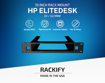 HP EliteDesk Mini G1 G2 | 10 Inch Rack Mount | DeskPi RackMate Compatible | Mini PC