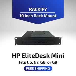 HP EliteDesk Mini G6 G7 G8 G9 | 10 Inch Rack Mount | DeskPi RackMate Compatible | Mini PC