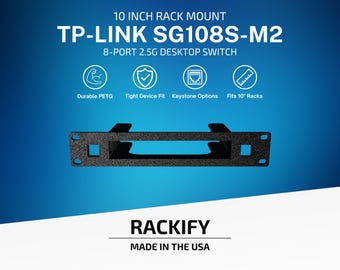 TP-Link SG108S-M2 Mount | 10 Inch Rack Mount | DeskPi RackMate