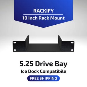 5.25 Drive Bay | 10 Inch Rack Mount | Homelab Storage