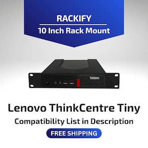 Lenovo ThinkCentre Tiny M715q M720q M910q | 10 Inch Rack Mount | DeskPi RackMate Compatible | Mini PC