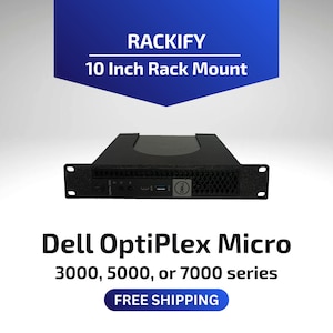 Dell OptiPlex Micro 3000 5000 7000 | 10-Zoll-Rackhalterung | DeskPi RackMate kompatibel | Mini-PC